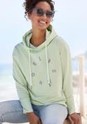 Elbsand Hoodie Darisa met logoprint voor, hoodie, sportief-casual