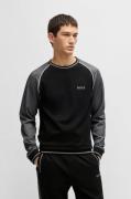 BOSS Sweatshirt met contrastkleurige details