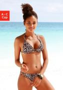 Lascana Triangelbikini met luipaardprint en push-upeffect