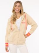 Zwillingsherz Sweatvest "Moin ZH" met moin en anker borduurwerk en con...