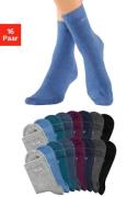 H.I.S Sokken met ingebreid logo (set, 16 paar)