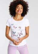 KangaROOS T-shirt Korte mouwen, lichaamsnauwkeurige pasvorm, van ribst...