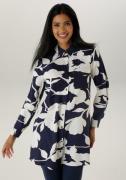 Aniston SELECTED Lange blouse met aantrekkelijke patroon en oprolbare ...