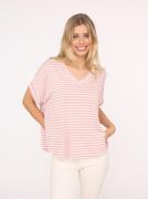 Zwillingsherz T-shirt Maritieme strepen met hoog viscosegehalte, one s...