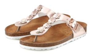 Lascana Teenslippers Sandaal, pantoffel, open schoen, zomerschoen, met...