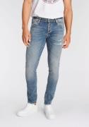 Jack & Jones Slim fit jeans JJIGLENN – Jeans met riemlussen en used-wa...