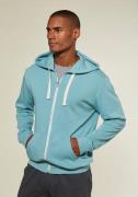 KangaROOS Capuchonsweatvest met capuchon, contrasterende rits en contr...