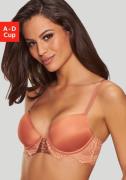 Lascana Push-up-bh Eleonora met fijne vetersluiting in satijnlook en l...