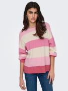 Only Gebreide trui ONLATIA L/S STRIPE PULLOVER KNT NOOS