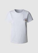Pepe Jeans T-shirt Amanda met stik- en drukelementen