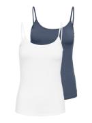 Only Top met spaghettibandjes ONLLOVE – Spaghettitops in duopack met e...