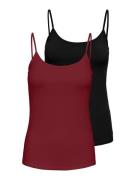 Only Top met spaghettibandjes ONLLOVE – Spaghettitops in duopack met e...