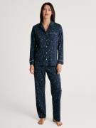 CALIDA Pyjama Sweet Dreams met reverskraag en doorlopende knoopsluitin...
