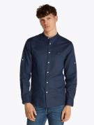 Tommy Hilfiger Overhemd met lange mouwen LINEN BLEND MAO COLLAR SHIRT