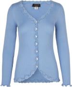 rosemunde Vest Babette Silk Cardigan prachtige vintage kantafwerking, ...