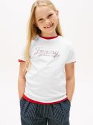 Tommy Hilfiger T-shirt TOMMY SCRIPT SEQUINS TEE SS voor kinderen tot 1...