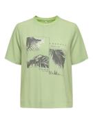 Only Shirt met korte mouwen ONLNEWFLORA S/S ART O-NECK TOP BOX JRS