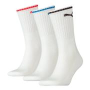 PUMA Sportsokken PUMA UNISEX STRIPED CREW SOCK 3P Comfort-band, badsto...