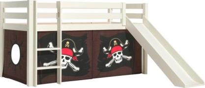 Vipack Speelbed Pino, massief dennenhout, met lattenbodem en textielse...