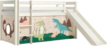 Vipack Speelbed Pino, massief dennenhout, met lattenbodem en textielse...