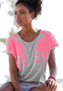 Vivance T-shirt met neonprint, shirt met korte mouwen, losse pasvorm