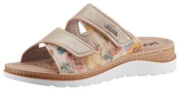 Rohde Slippers Baviera , sleehak, zomerschoen, pantoffels met logo-emb...