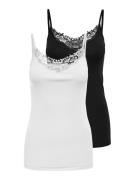 Only Lange top ONLLULU LACE SINGLET 2PACK CS JRS (set, 2-delig)