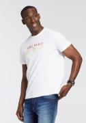 DELMAO T-shirt Korte mouw, bedrukt, ronde hals, van 100% katoen