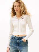 TOMMY JEANS Capuchonvest TJW HOOD ZIPPER RIB CARDIGAN
