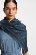 Boss Sjaal Ledonia 120*120 met jacquardmotief