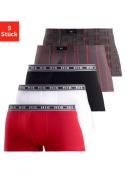 H.I.S Hipster strak zittende boxershorts van katoen-stretch (set, 5 st...
