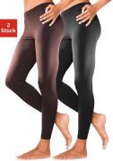 vivance active Legging met rubberen tailleband, loungewear (2-delig, S...