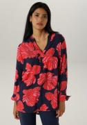Aniston SELECTED Lange blouse met bijzondere bloemenprint