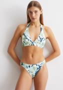 Marc O'Polo Triangel-bikinitop Multi Floral met stijlvolle halternek-s...
