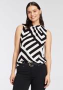 Laura Scott Top met moderne print all-over