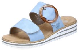 Rieker Slippers sleehak, zomerschoen, pantoffels met zachte binnenzool