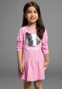 KIDSWORLD Jerseyjurk met pailletten Shirtjurk met schattige pailletten...