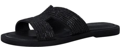 Tamaris Slippers , blokhak, feestschuh, zomerschoen in sprankelende ui...