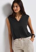 STREET ONE Shirttop in silk-look