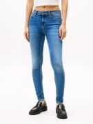 TOMMY JEANS Skinny fit jeans NORA MR SKNY AH1280 met wasbeurt, met log...