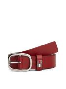 TOMMY JEANS Leren riem TJW OVAL 3.0 Ovale eenvoudig pin sluiting en lo...