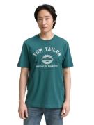 Tom Tailor T-shirt met grote logo-frontprint