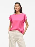 Vila Shirt met korte mouwen VIELLETTE S/S SATIN TOP - NOOS