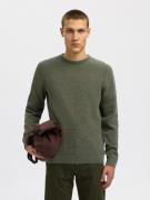 SELECTED HOMME Gebreide trui SLHROSS LS KNIT STRUCTURE CREW NECK NOOS