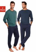 le jogger® Pyjama Pyjama lang in streepdesign (4-delig, Set van 2)