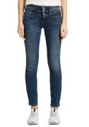 Tom Tailor Slim fit jeans Alexa Slim met knoopsluiting en decoratief g...