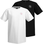 H.I.S T-shirt 2 T-shirts met logo-opdruk (set, 2-delig)