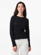 pieces Shirt met lange mouwen PCMARIE LS O-NECK POIN TOP JRS NOOS BC