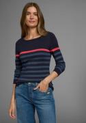 AJC Gestreepte trui met modieuze contraststrepen