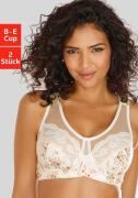 Nuance Steun-bh met modieuze net-inzetten en kantdetails (Set van 2)